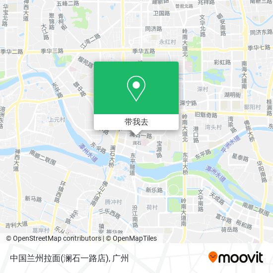 中国兰州拉面(澜石一路店)地图