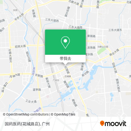 国药医药(花城路店)地图