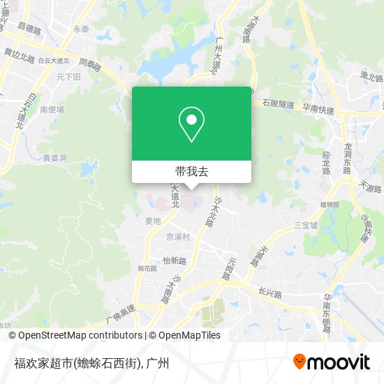 福欢家超市(蟾蜍石西街)地图