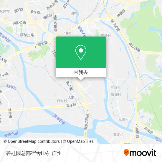 碧桂园总部宿舍H栋地图