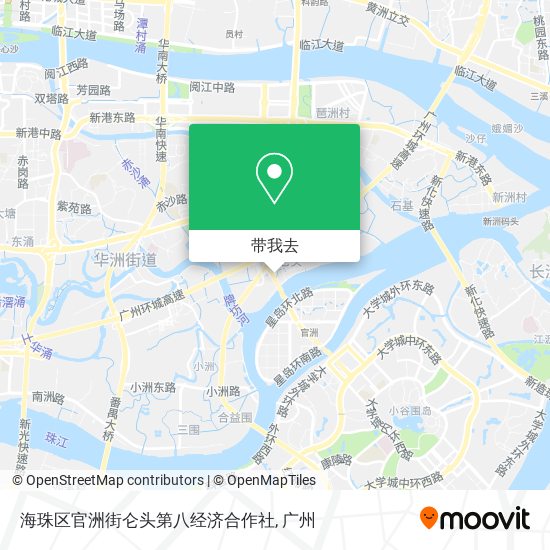 海珠区官洲街仑头第八经济合作社地图