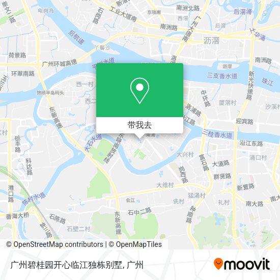广州碧桂园开心临江独栋别墅地图