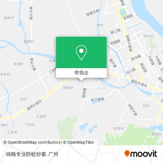 锦顺专业防蚊纱窗地图