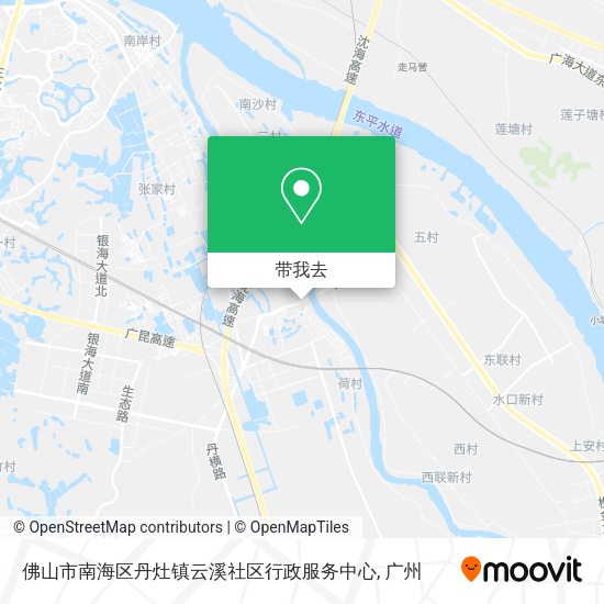 佛山市南海区丹灶镇云溪社区行政服务中心地图