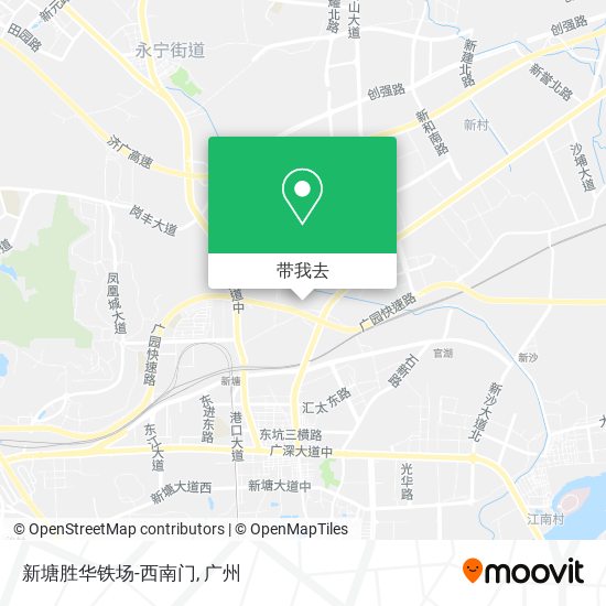 新塘胜华铁场-西南门地图