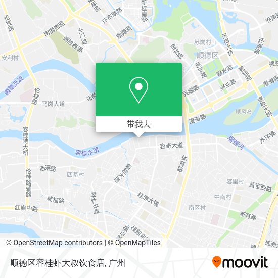 顺德区容桂虾大叔饮食店地图