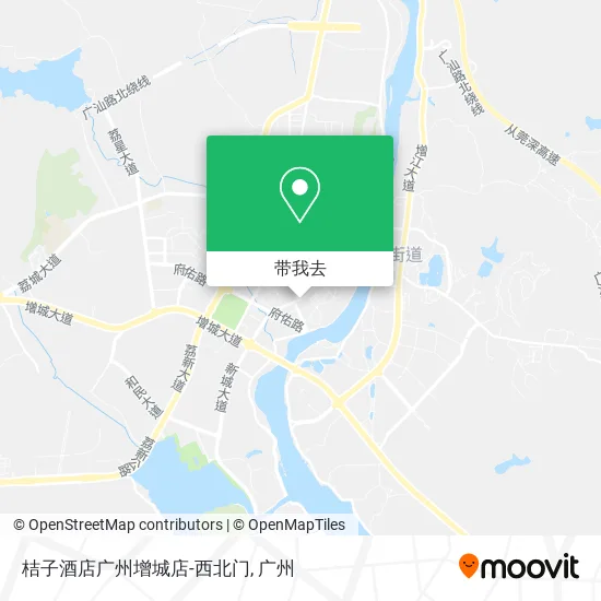 桔子酒店广州增城店-西北门地图