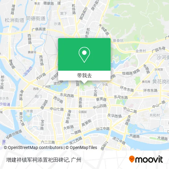 增建祥镇军祠添置祀田碑记地图