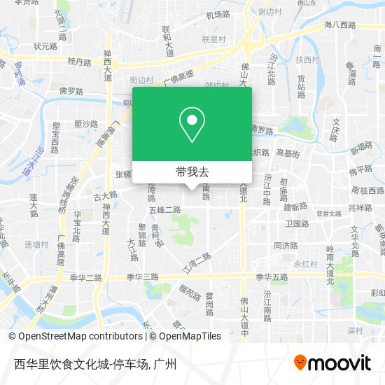 西华里饮食文化城-停车场地图