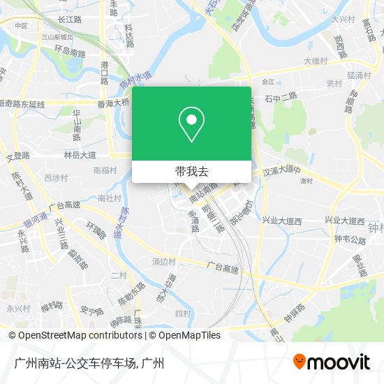 广州南站-公交车停车场地图