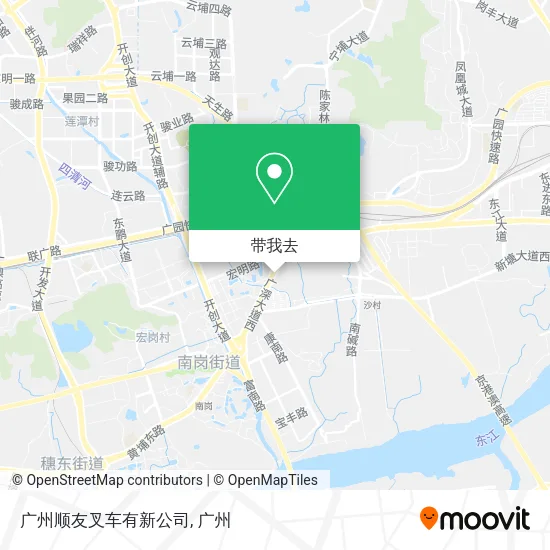 广州顺友叉车有新公司地图