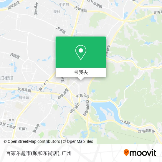 百家乐超市(顺和东街店)地图