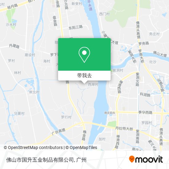 佛山市国升五金制品有限公司地图