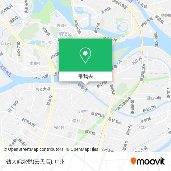 钱大妈水悦(云天店)地图