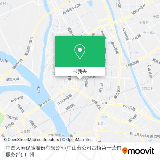 中国人寿保险股份有限公司(中山分公司古镇第一营销服务部)地图