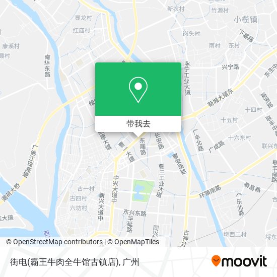 街电(霸王牛肉全牛馆古镇店)地图