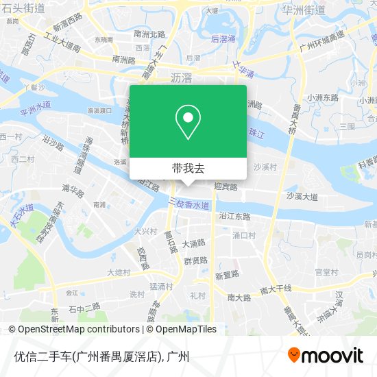 优信二手车(广州番禺厦滘店)地图