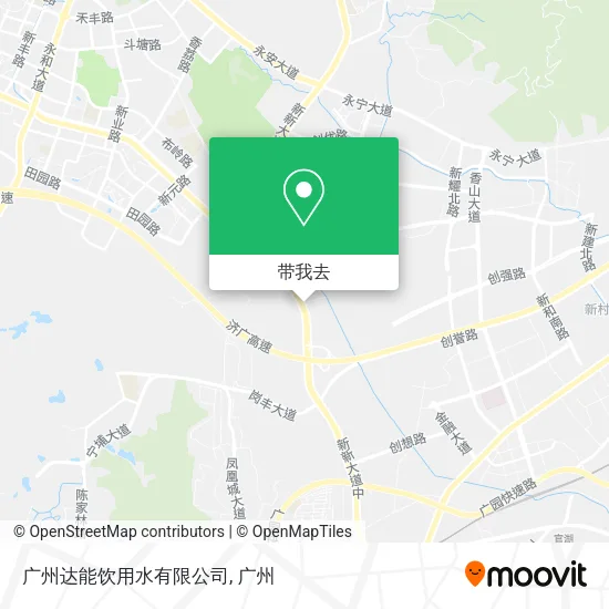 广州达能饮用水有限公司地图