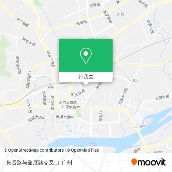 集贤路与盈展路交叉口地图
