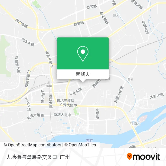 大塘街与盈展路交叉口地图