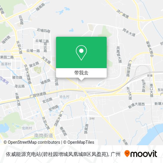 依威能源充电站(碧桂园增城凤凰城B区凤盈苑)地图