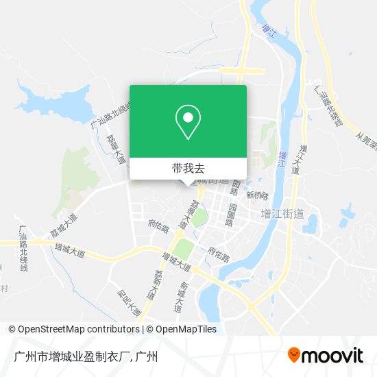 广州市增城业盈制衣厂地图