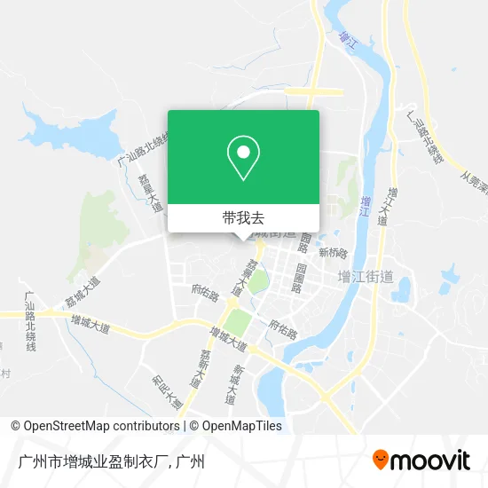 广州市增城业盈制衣厂地图