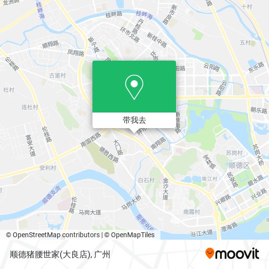 顺德猪腰世家(大良店)地图