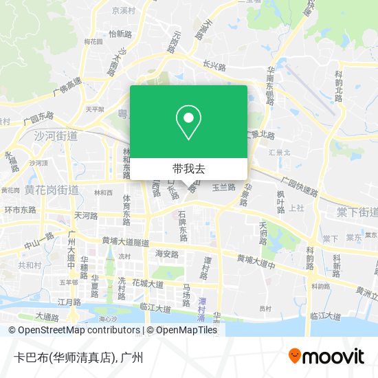 卡巴布(华师清真店)地图