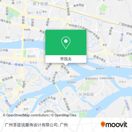广州菩提说服饰设计有限公司地图