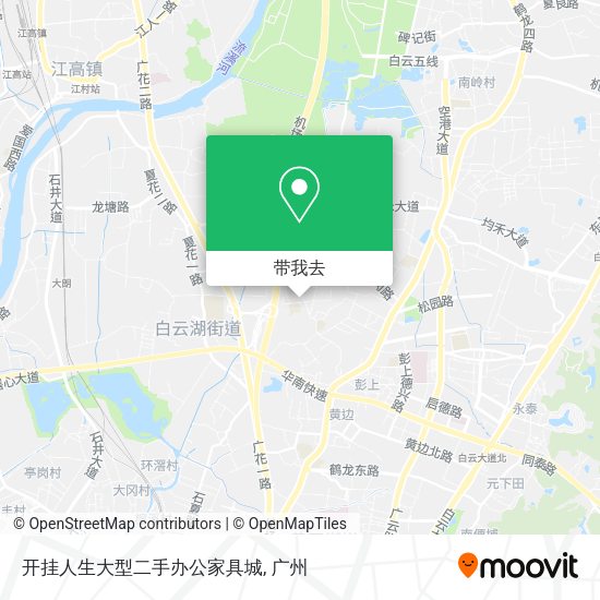 开挂人生大型二手办公家具城地图