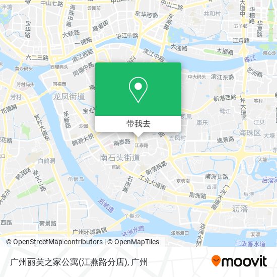 广州丽芙之家公寓(江燕路分店)地图