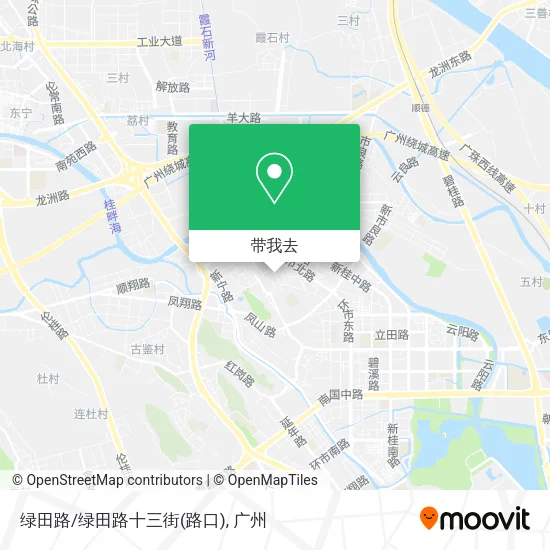 绿田路/绿田路十三街(路口)地图