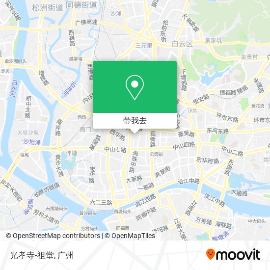 光孝寺-祖堂地图