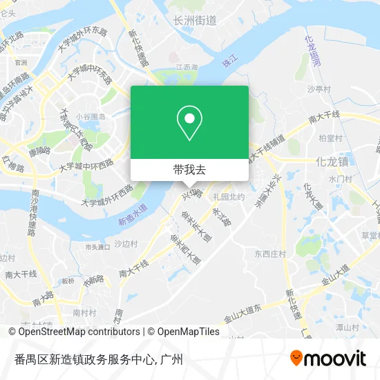 番禺区新造镇政务服务中心地图