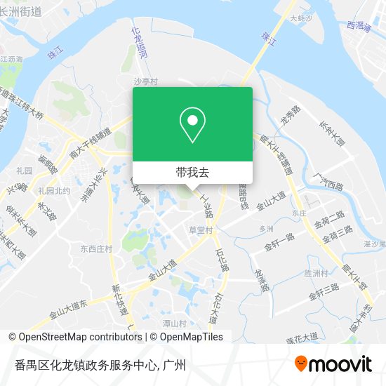 番禺区化龙镇政务服务中心地图