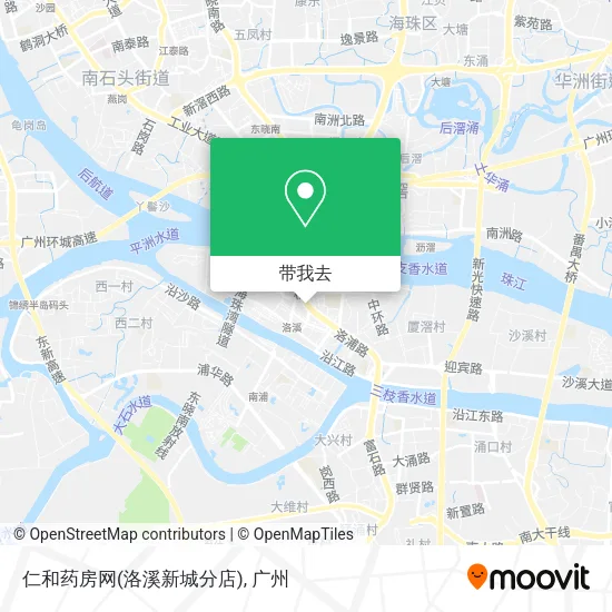 仁和药房网(洛溪新城分店)地图