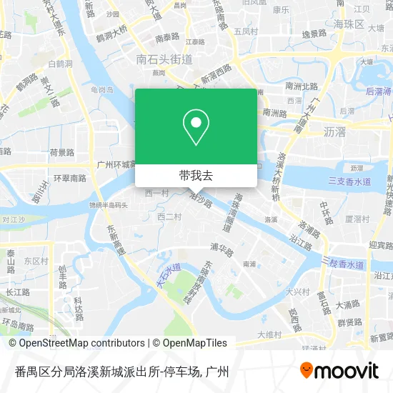 番禺区分局洛溪新城派出所-停车场地图