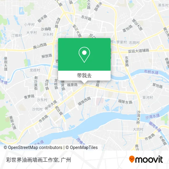 彩世界油画墙画工作室地图