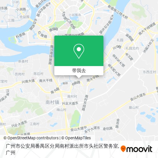 广州市公安局番禺区分局南村派出所市头社区警务室地图