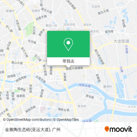 金雅陶生态砖(亚运大道)地图