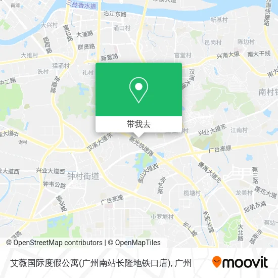 艾薇国际度假公寓(广州南站长隆地铁口店)地图