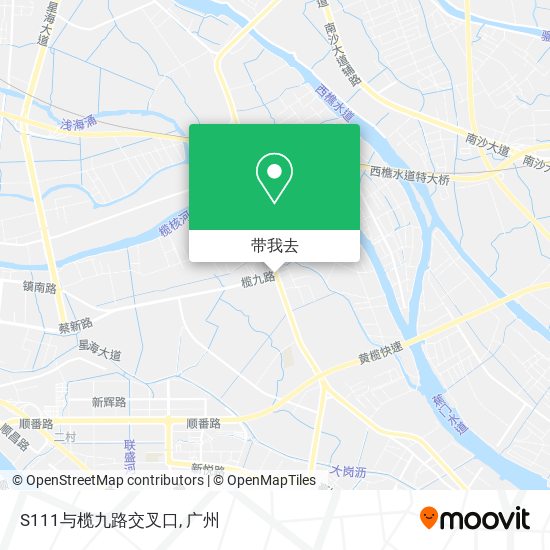 S111与榄九路交叉口地图