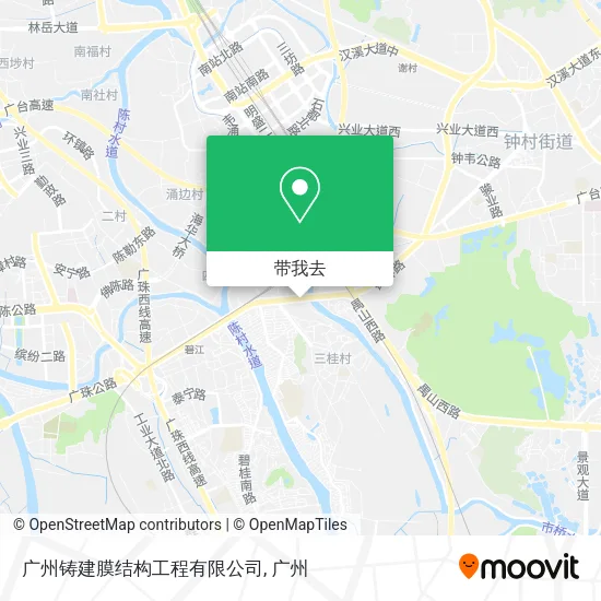 广州铸建膜结构工程有限公司地图