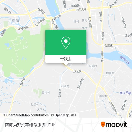 南海为邦汽车维修服务地图