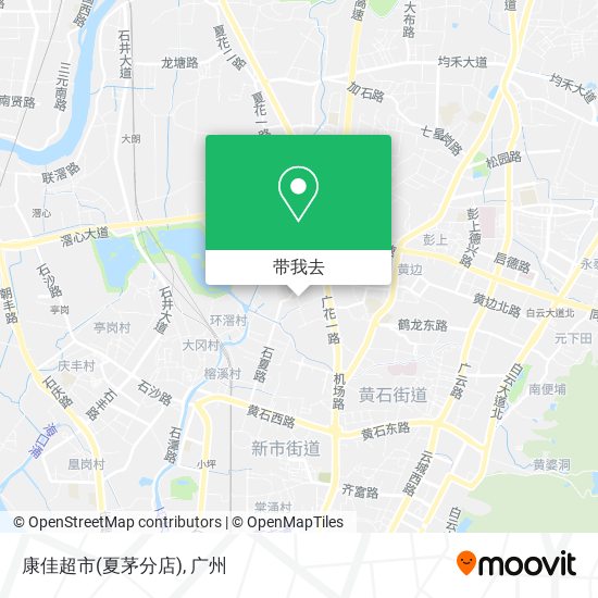 康佳超市(夏茅分店)地图