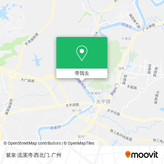 紫泉·流溪湾-西北门地图