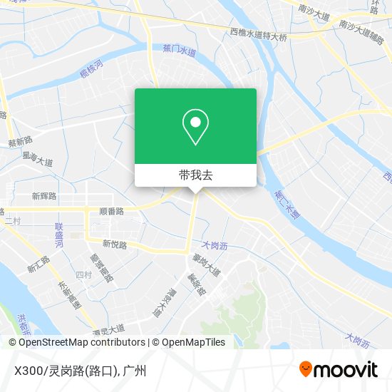 X300/灵岗路(路口)地图