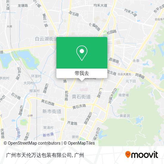 广州市天伦万达包装有限公司地图