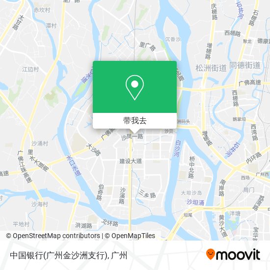 中国银行(广州金沙洲支行)地图